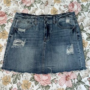 Vanilla Star Mini Denim Skirt Size 9